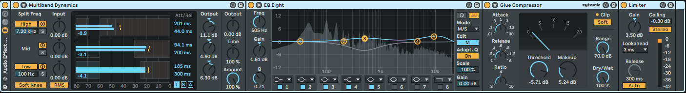 ableton live number of tracks