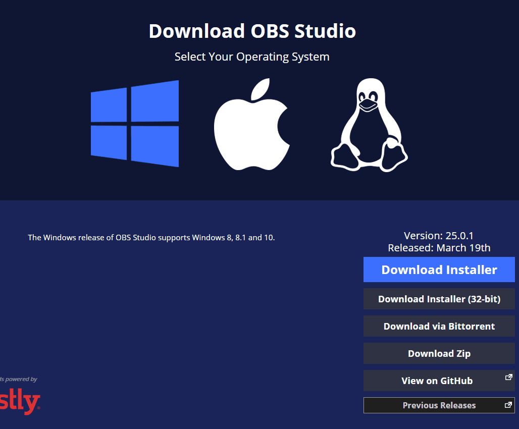 download obs for windows