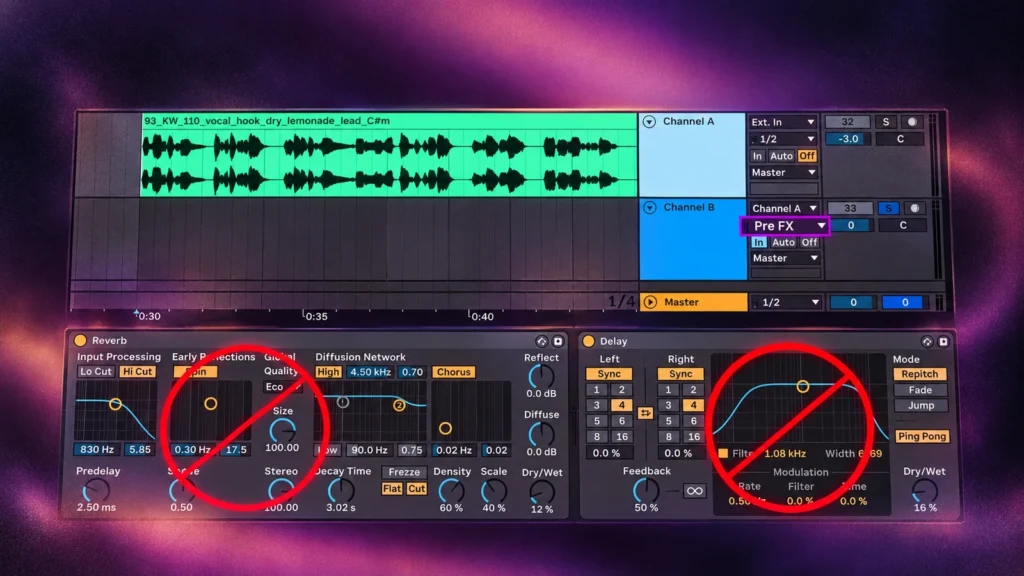 Ableton signal routing diagram