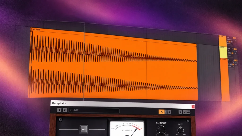 808 waveform from the original sample cover