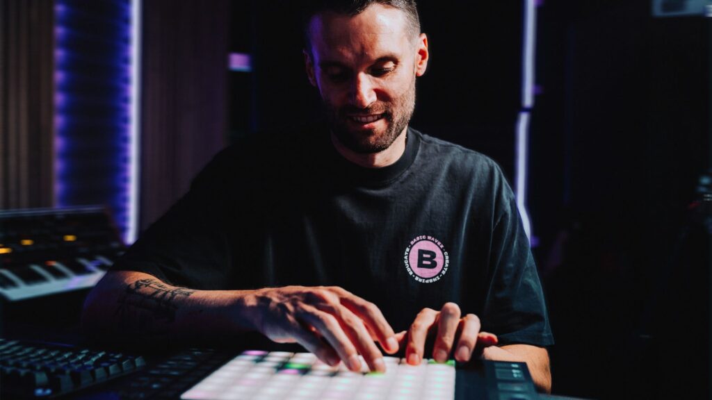Basic Wavez in the studio